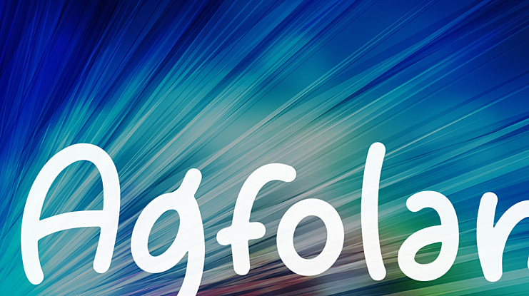 Agfolan Font