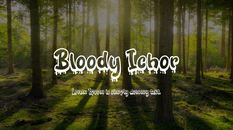 Bloody Ichor Font
