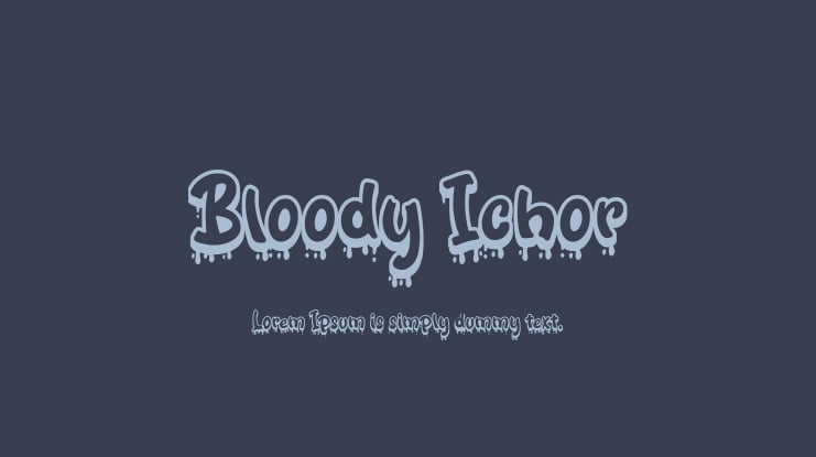 Bloody Ichor Font