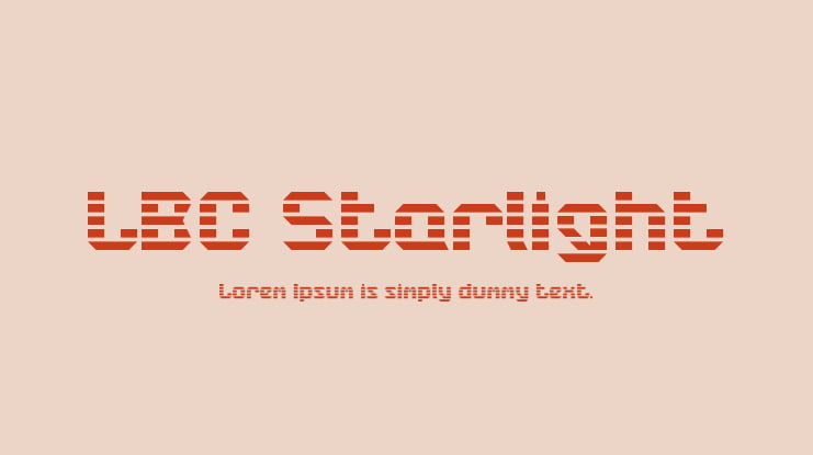LBC Starlight Font