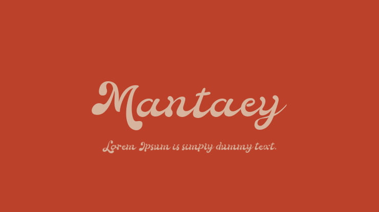Mantaey Font