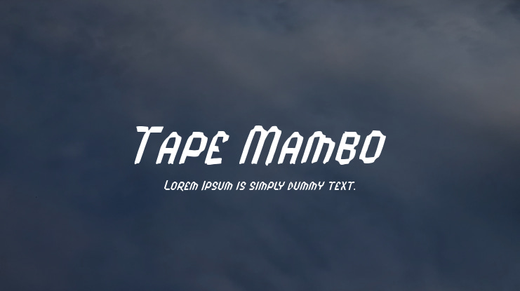 Tape Mambo Font