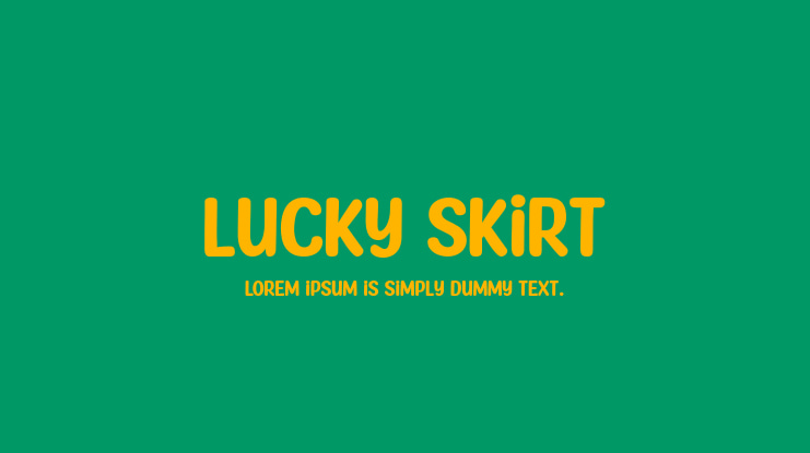 Lucky Skirt Font