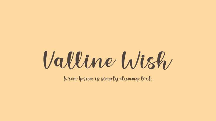 Valline Wish Font
