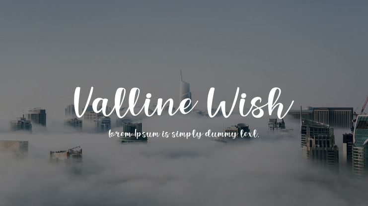Valline Wish Font