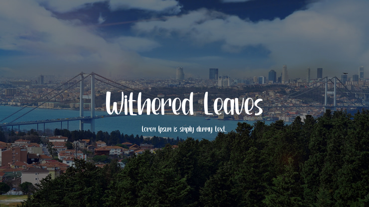 Withered Leaves Font
