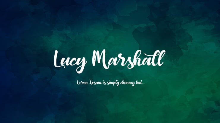 Lucy Marshall Font