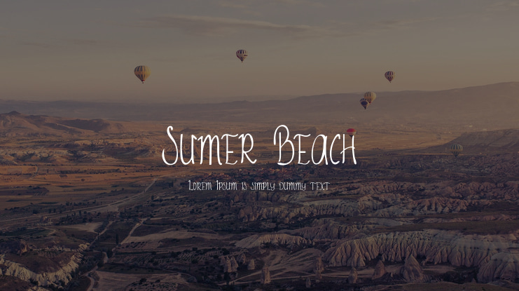 Sumer Beach Font