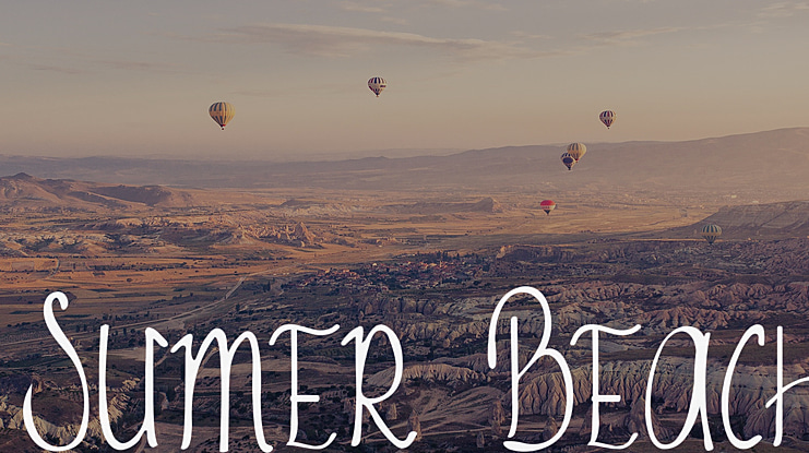 Sumer Beach Font