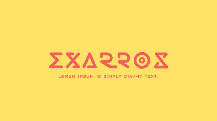 Exarros Font