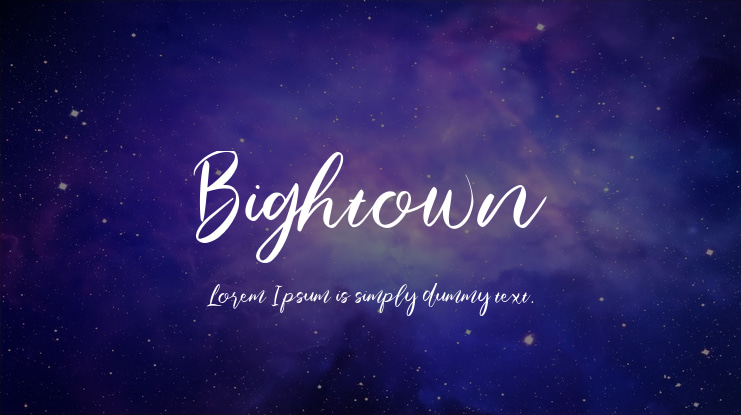 Bightown Font