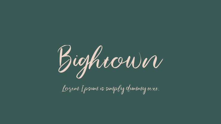 Bightown Font