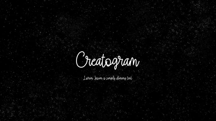 Creatogram Font