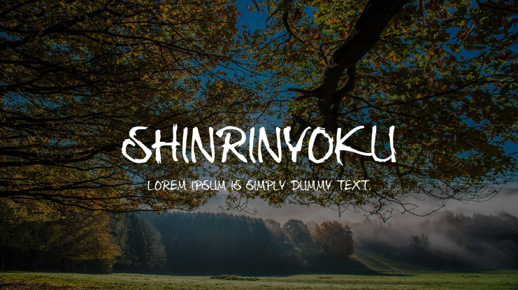 Shinrinyoku Font Family