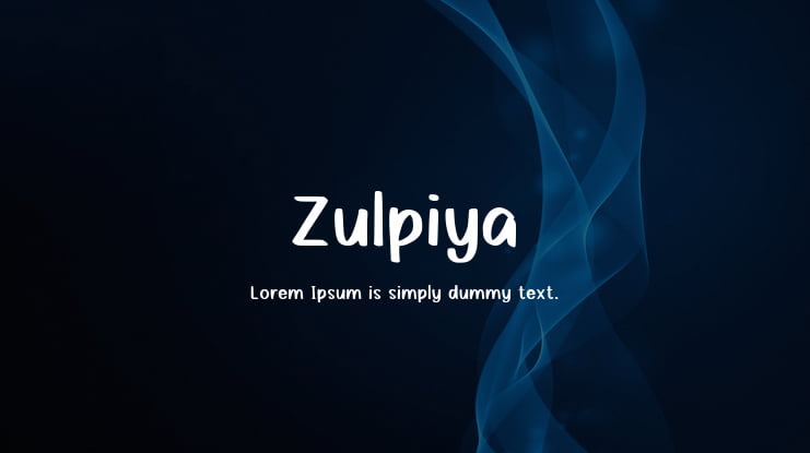 Zulpiya Font