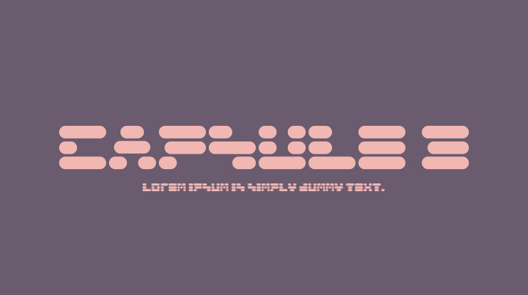 Capsule 3 Font