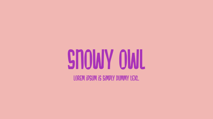 Snowy Owl Font