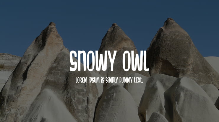 Snowy Owl Font