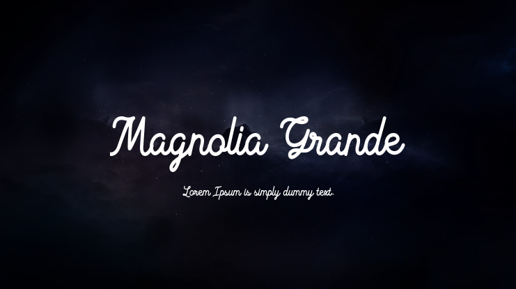 Magnolia Grande Font