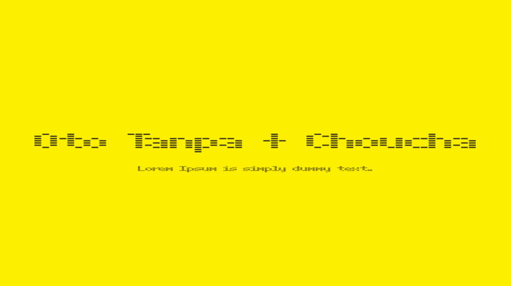 Oto Tanpa + Choucha Font Family