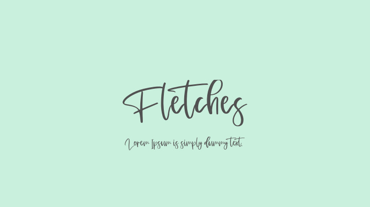Fletches Font