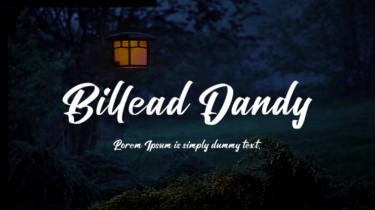 Billead Dandy Font