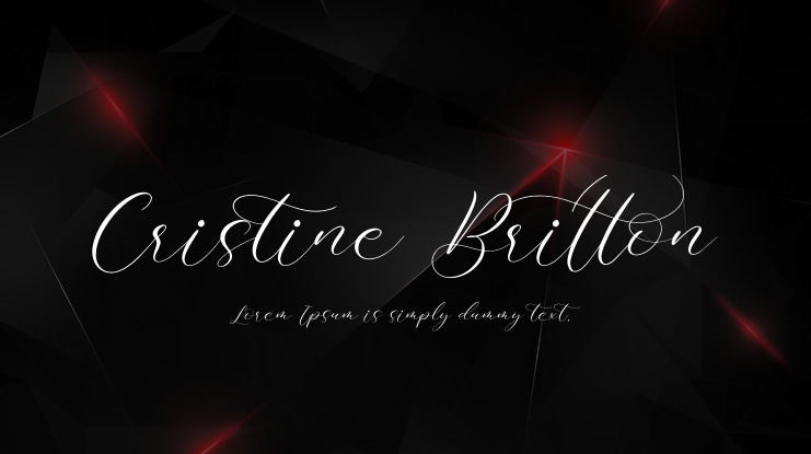 Cristine Britton Font