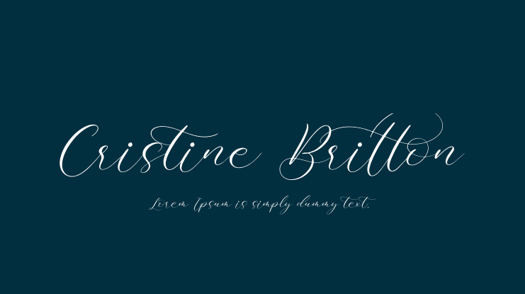 Cristine Britton Font