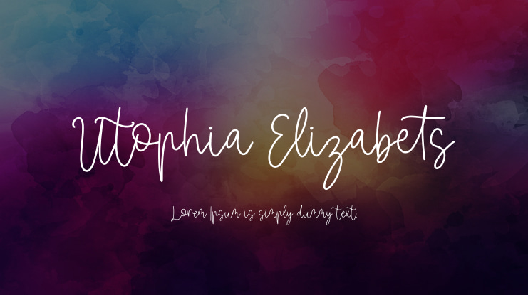 Utophia Elizabets Font
