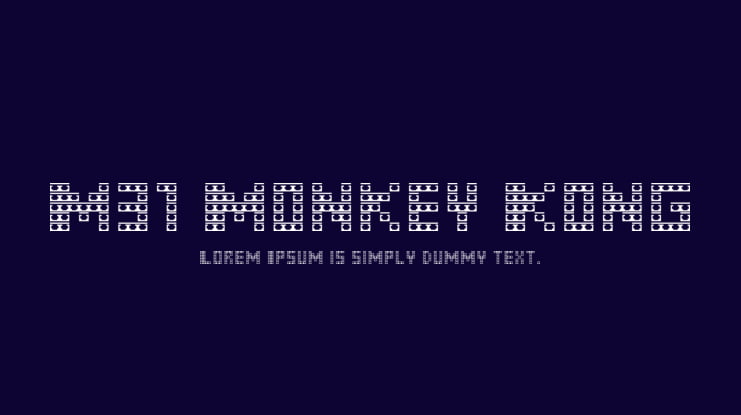 M31 Monkey Kong Font