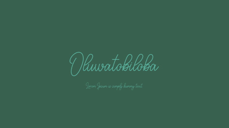 Oluwatobiloba Font