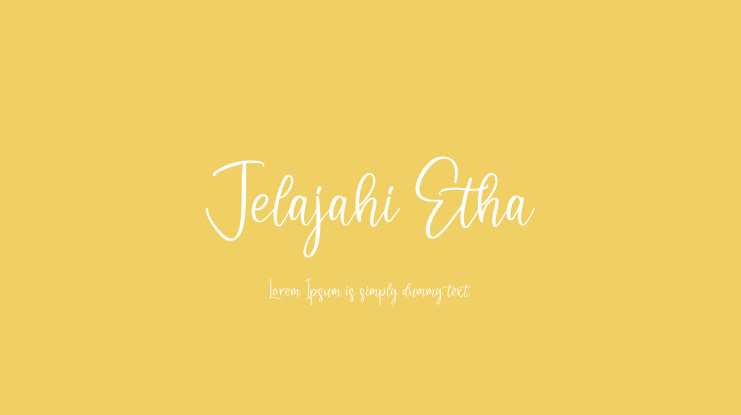 Jelajahi Etha Font