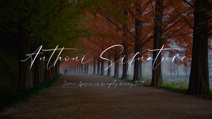 Anthoni Sifnature Font