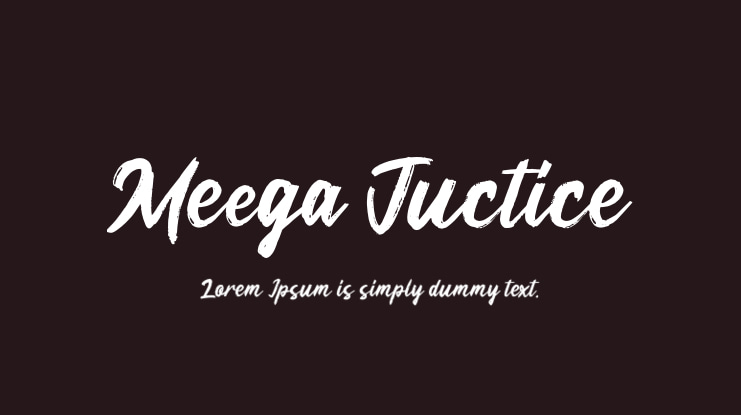 Meega Juctice Font