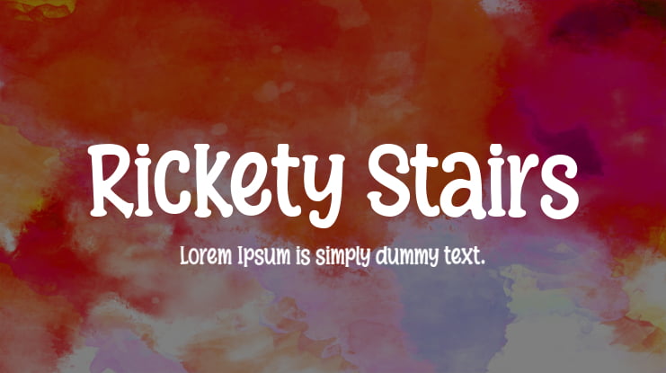 Rickety Stairs Font