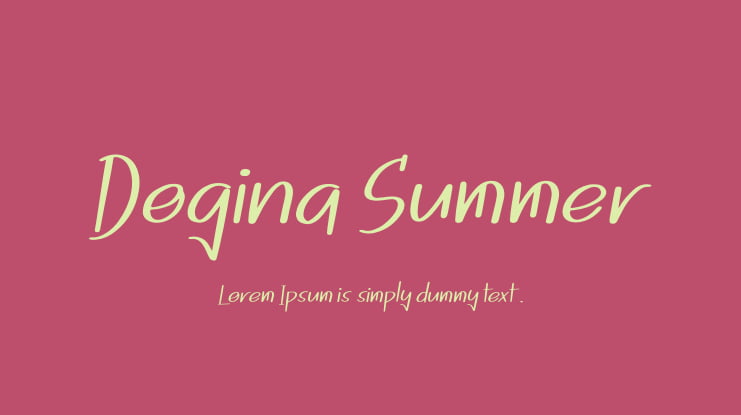 Dogina Summer Font
