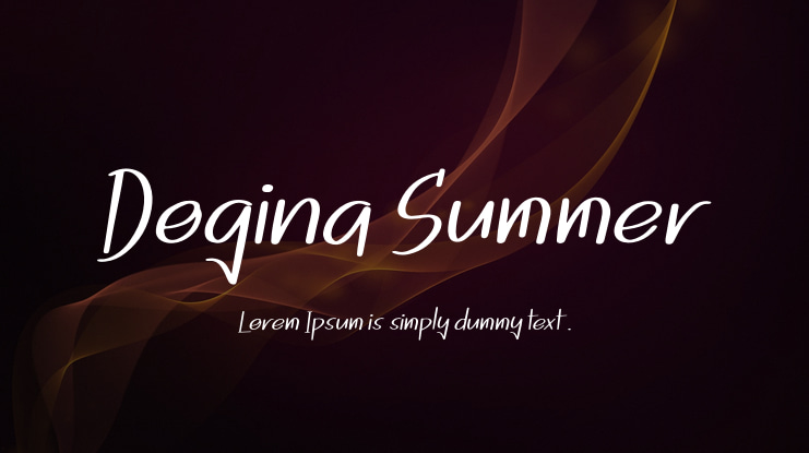 Dogina Summer Font