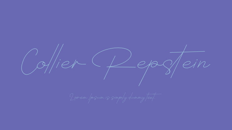 Collier Repstein Font