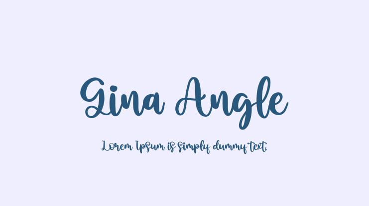 Gina Angle Font