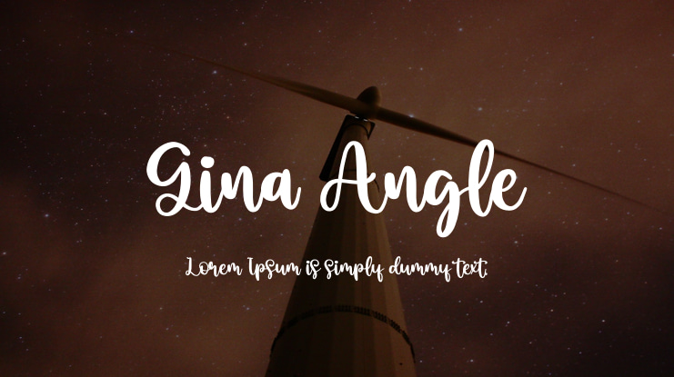 Gina Angle Font