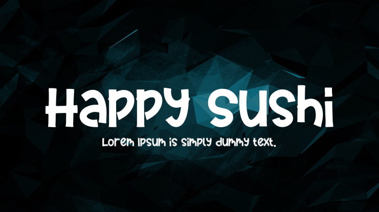 Happy Sushi Font