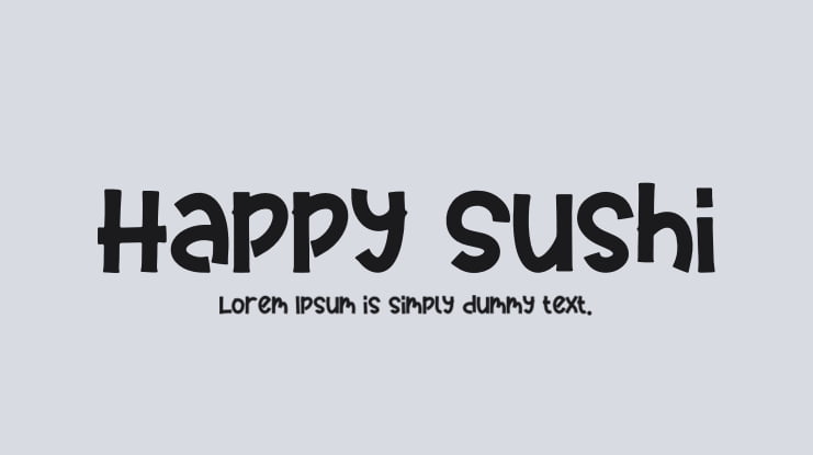 Happy Sushi Font