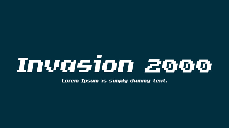 Invasion 2000 Font