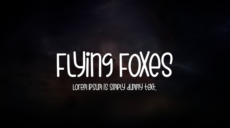 Flying Foxes Font