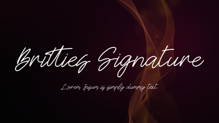 Britties Signature Font