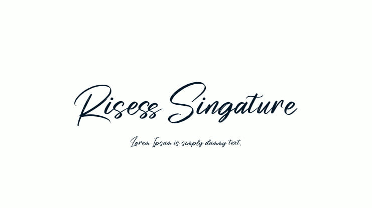 Risess Singature Font
