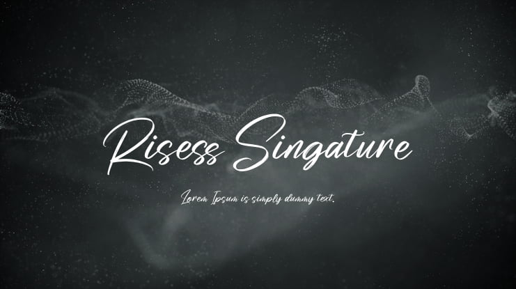 Risess Singature Font