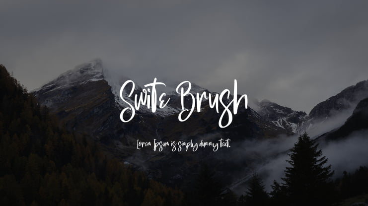 Swite Brush Font