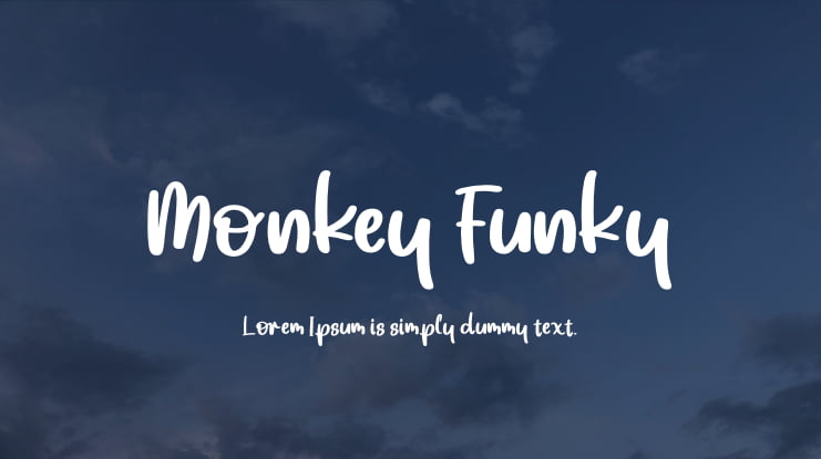 Monkey Funky Font