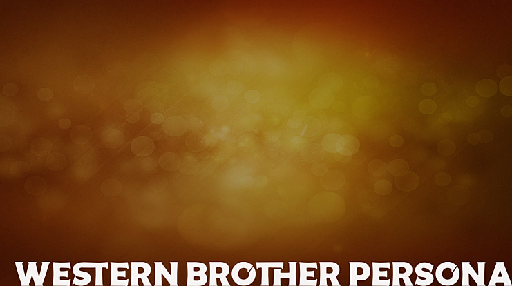 Western Brother Personal Use Font